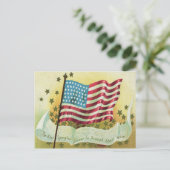 Carte Postale Drapeau américain Star Spangled Banner étoiles (Debout devant)