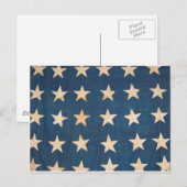Carte Postale Drapeau américain vintage (Devant / Derrière)