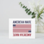 Carte Postale Drapeau American Made, États-Unis (Debout devant)