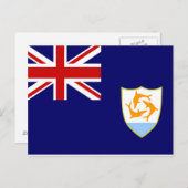 Carte Postale Drapeau Anguilla (Devant / Derrière)