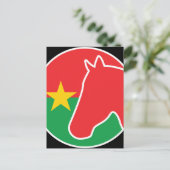 Carte Postale Drapeau animal national Burkinabé (Debout devant)