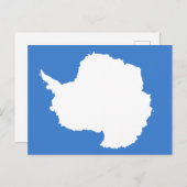 Carte Postale Drapeau Antarctique (Devant / Derrière)