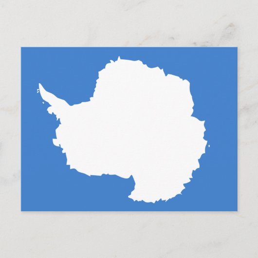 Carte Postale Drapeau Antarctique (Devant)