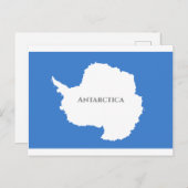 Carte Postale Drapeau Antarctique (Devant / Derrière)
