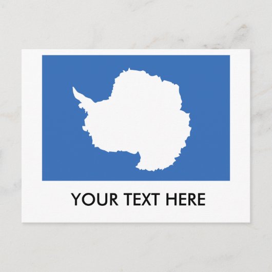 Carte Postale Drapeau Antarctique (Devant)