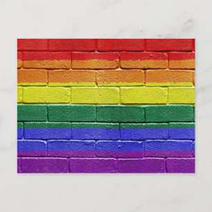 Carte Postale drapeau arc-en-ciel
