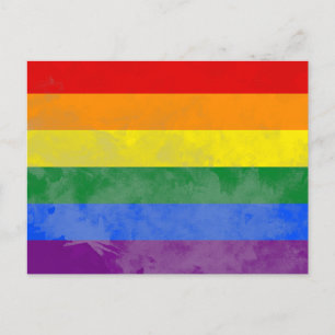 Carte Postale Drapeau arc-en-ciel