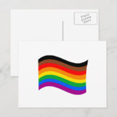 Carte Postale Drapeau arc-en-ciel de Philly Pride (Devant / Derrière)