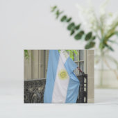 Carte Postale drapeau argentin (Debout devant)