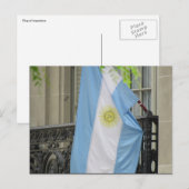Carte Postale drapeau argentin (Devant / Derrière)