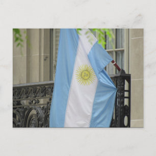 Carte Postale drapeau argentin