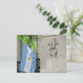 Carte Postale drapeau argentin (Debout devant)