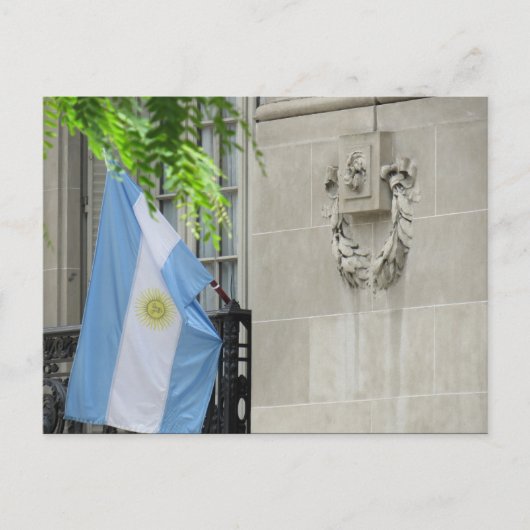 Carte Postale drapeau argentin (Devant)