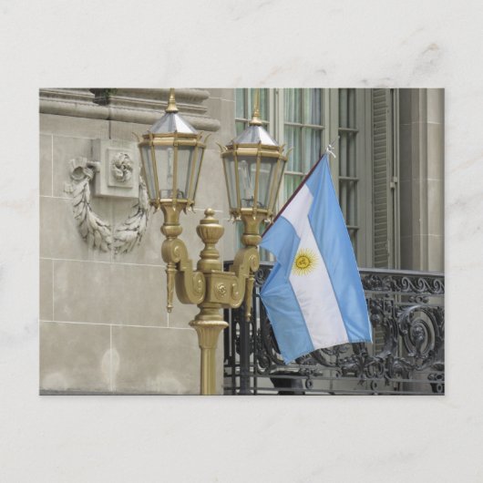 Carte Postale drapeau argentin (Devant)