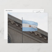 Carte Postale drapeau argentin (Devant / Derrière)