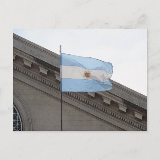 Carte Postale drapeau argentin (Devant)