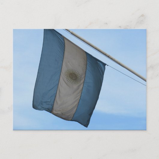 Carte Postale drapeau argentin (Devant)