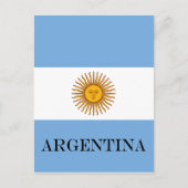 Carte Postale Drapeau argentin Bandera De Argentina (Devant)
