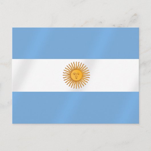 Carte Postale Drapeau argentin d'Argentine Albicelestes Cadeaux (Devant)