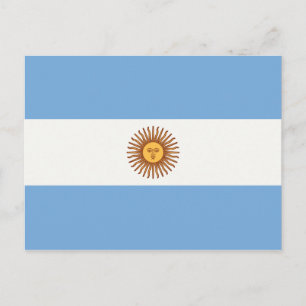 CARTE POSTALE DRAPEAU ARGENTINE