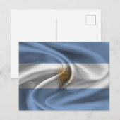 Carte Postale Drapeau Argentine (Devant / Derrière)