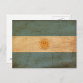 Carte Postale Drapeau Argentine (Devant / Derrière)