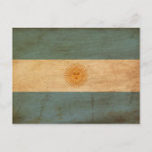 Carte Postale Drapeau Argentine (Devant)