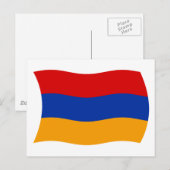 Carte postale Drapeau Arménie (Devant / Derrière)