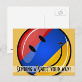 Carte Postale Drapeau arménien souriant (Devant / Derrière)