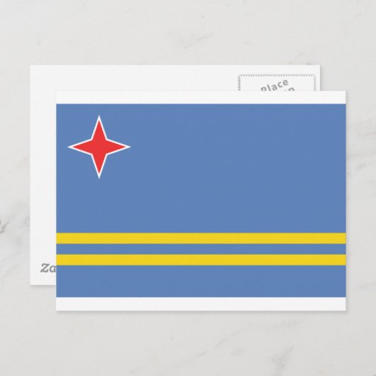 Carte Postale Drapeau Aruba (Devant / Derrière)