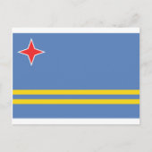 Carte Postale Drapeau Aruba (Devant)