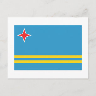 Carte Postale Drapeau Aruba