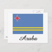Carte Postale Drapeau Aruba (Devant / Derrière)