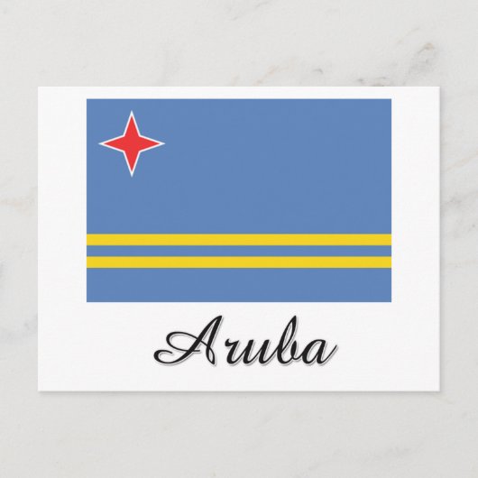 Carte Postale Drapeau Aruba (Devant)