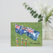 Carte Postale drapeau aussie souches (Debout devant)