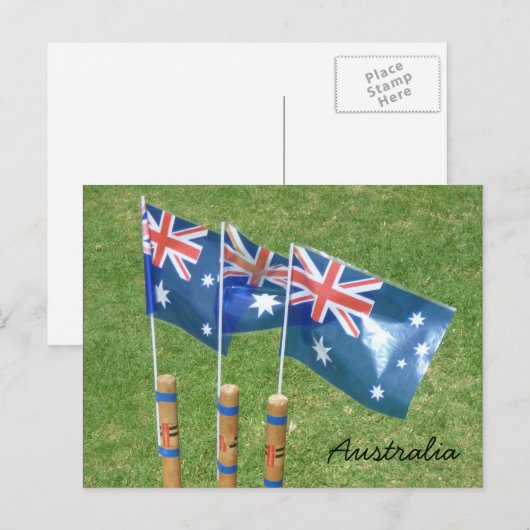 Carte Postale drapeau aussie souches (Devant / Derrière)