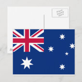 Carte Postale Drapeau Australie (Devant / Derrière)
