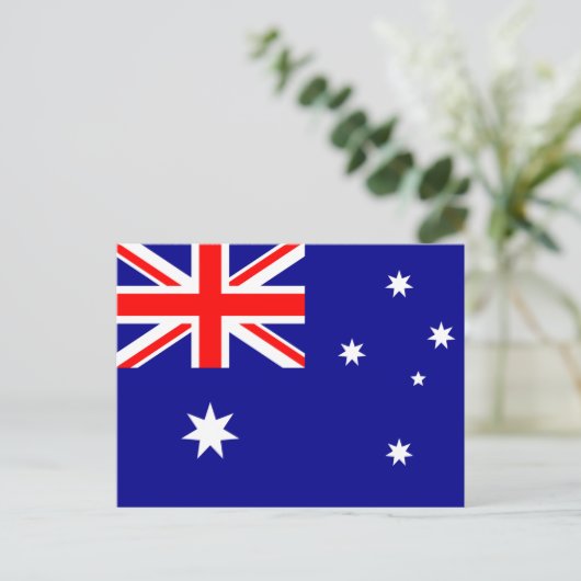 Carte postale drapeau Australie (Debout devant)