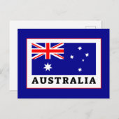 Carte Postale Drapeau Australie (Devant / Derrière)