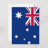 Carte Postale Drapeau Australie (Devant / Derrière)