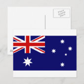 Carte Postale Drapeau Australie (Devant / Derrière)