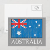 Carte Postale Drapeau Australie (Devant / Derrière)