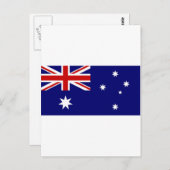 Carte Postale Drapeau Australie (Devant / Derrière)