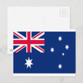 Carte Postale Drapeau Australie (Devant / Derrière)