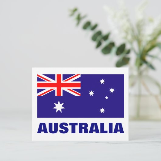 Carte Postale Drapeau australien (Debout devant)