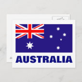 Carte Postale Drapeau australien (Devant / Derrière)