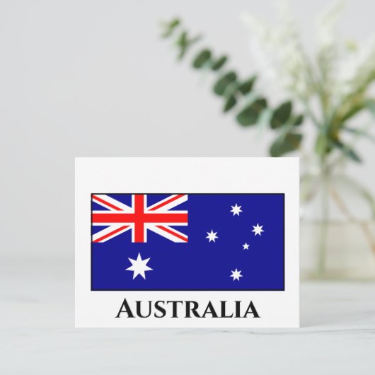 Carte Postale Drapeau australien (Debout devant)