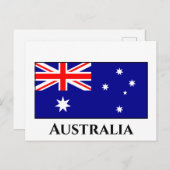 Carte Postale Drapeau australien (Devant / Derrière)