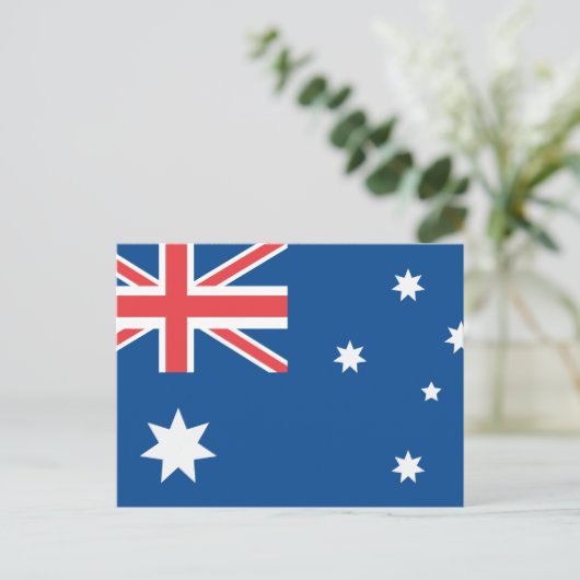 Carte Postale Drapeau australien (Debout devant)