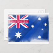 Carte Postale Drapeau australien (Devant / Derrière)
